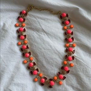 Jcrew pink and orange statement necklace!